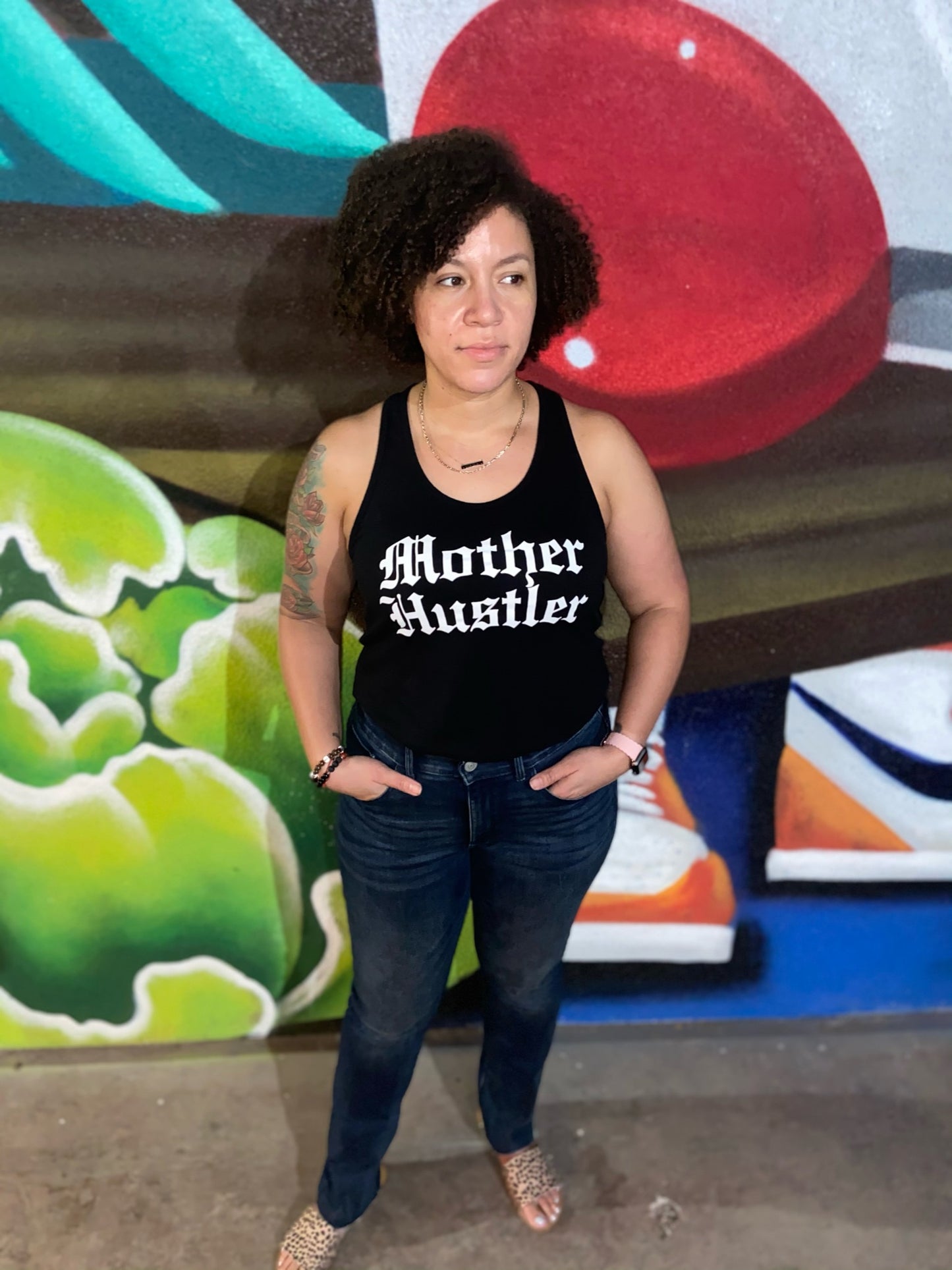 Mother Hustler Racerback Tank Top- Available in 4 colors