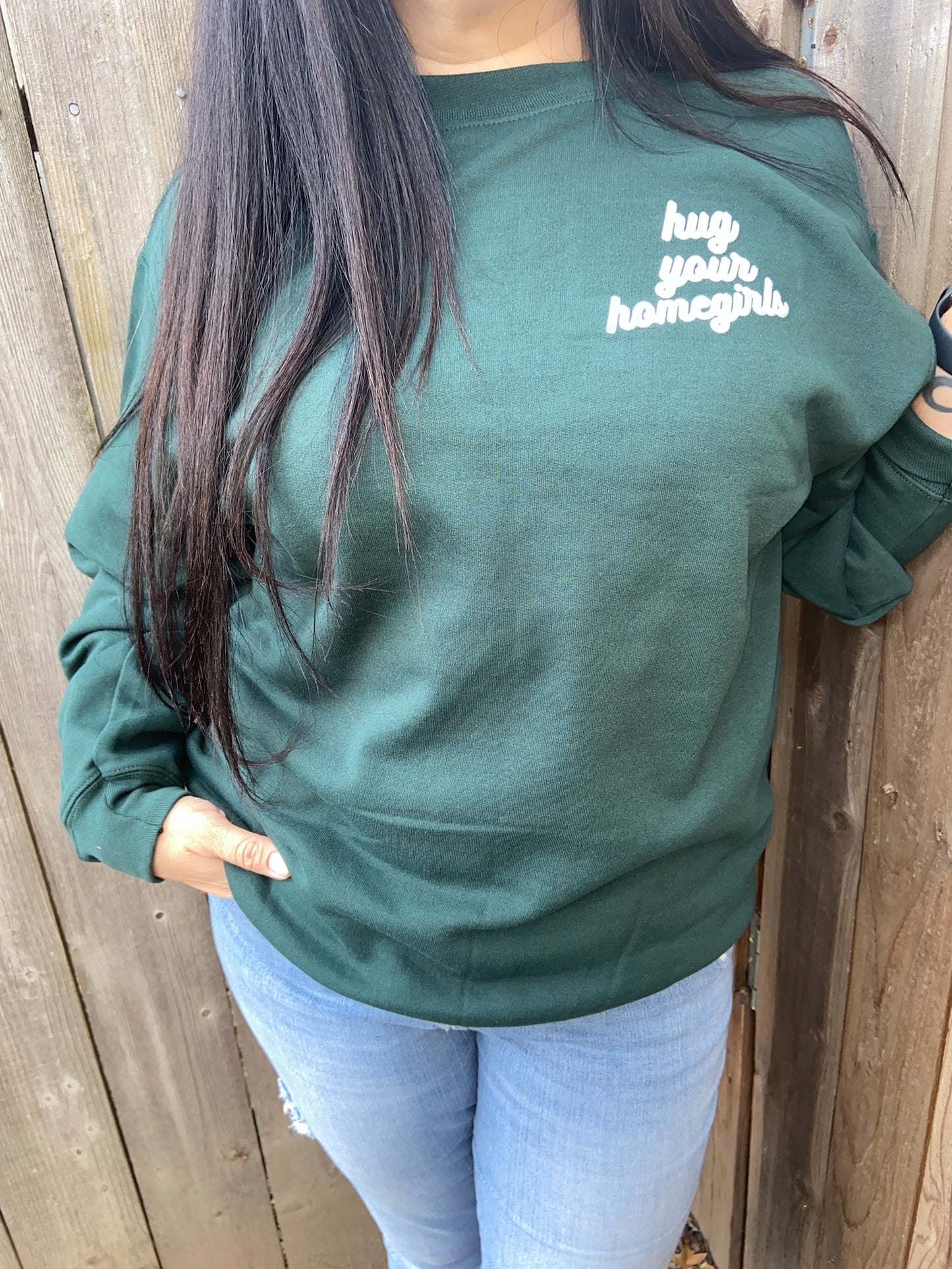 Hug Your Homegirls Crewneck - Available in 2 colors