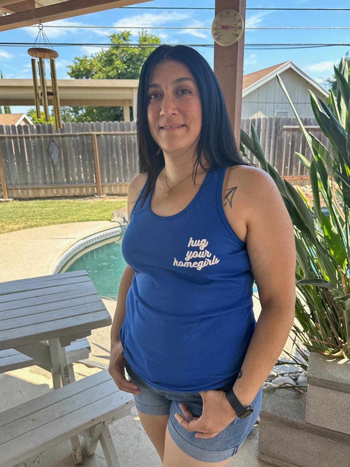Hug Your Homegirls Racerback Tank Top - Available in 2 colors