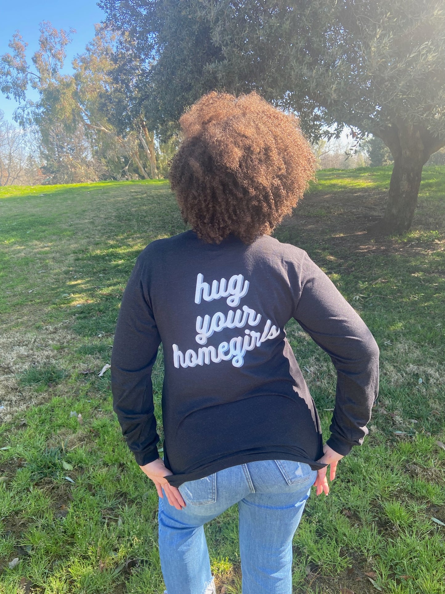 Hug Your Homegirls Black Long Sleeve
