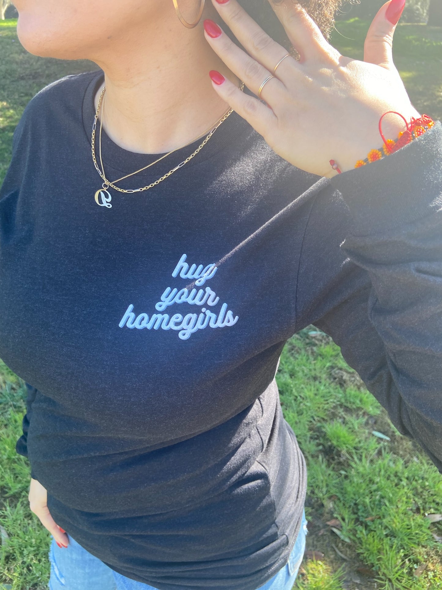 Hug Your Homegirls Black Long Sleeve