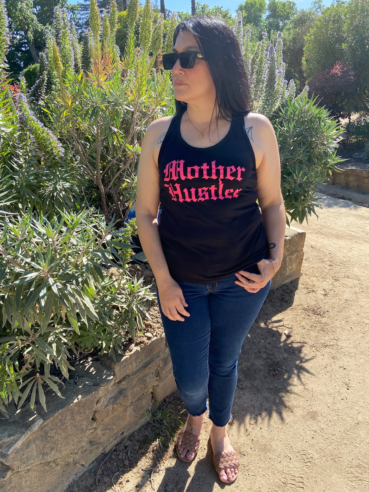 Mother Hustler Racerback Tank Top- Available in 4 colors