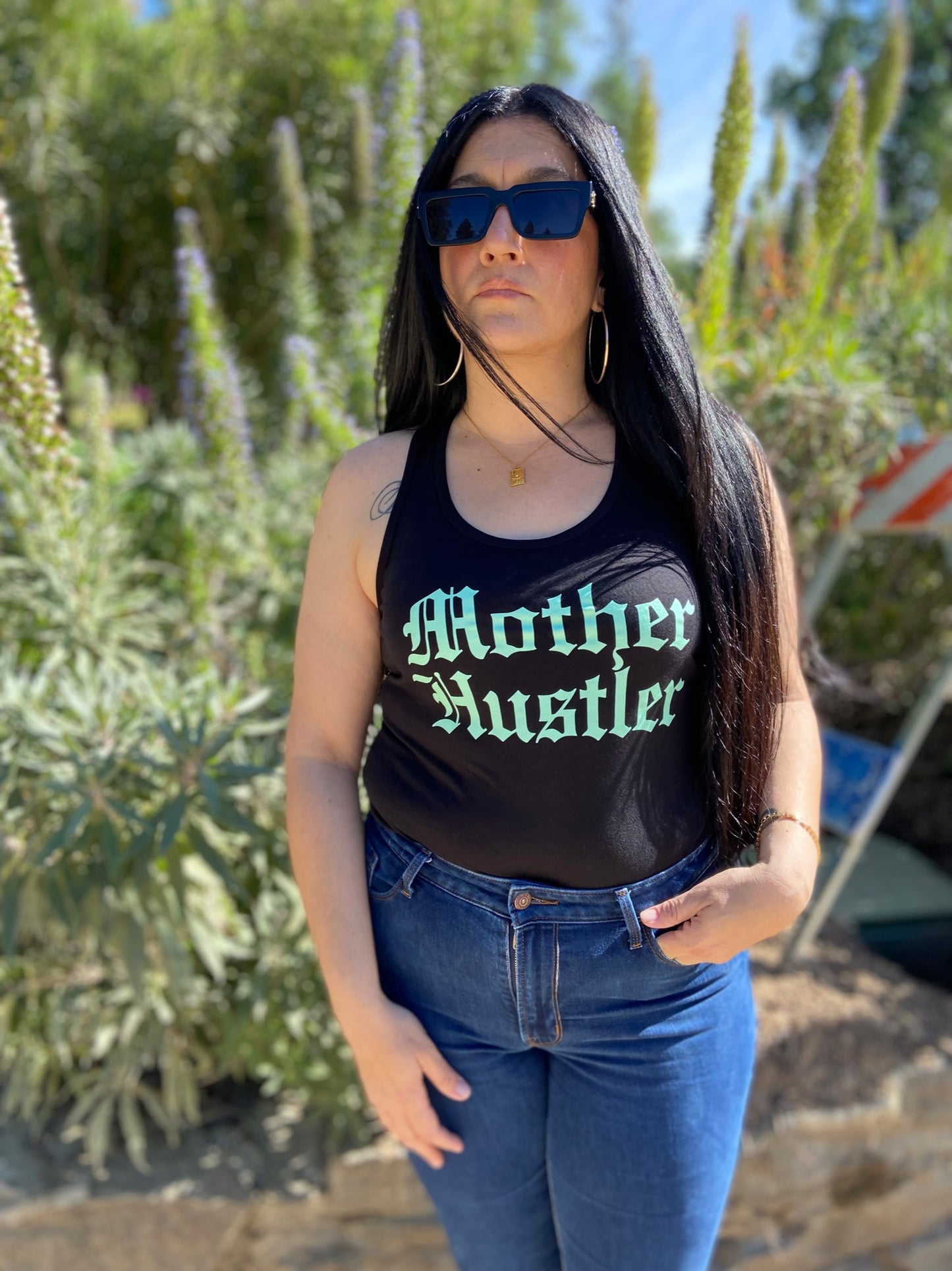 Mother Hustler Racerback Tank Top- Available in 4 colors