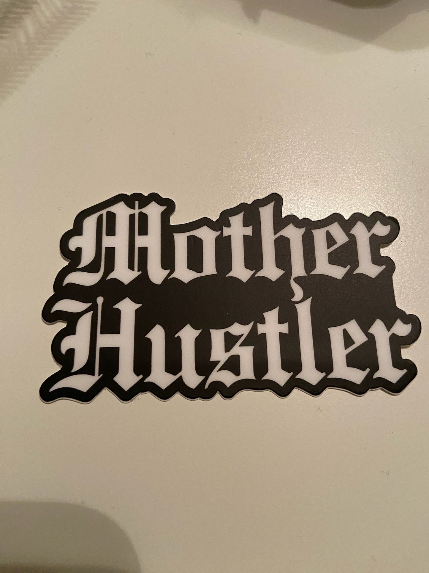 Mother Hustler Sticker-Black